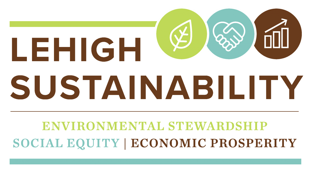 Logo: Lehigh Sustainability: Environmental Stewardship | Social Equity | Economic Prosperity