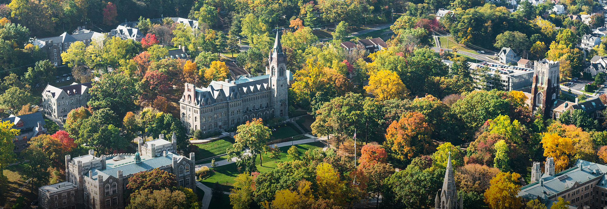 Aerial view of Lehigh campus